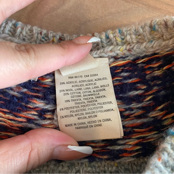 Anthropologie Sleeping on SnowFair Isle Cape Sweater - Picture 8 of 9